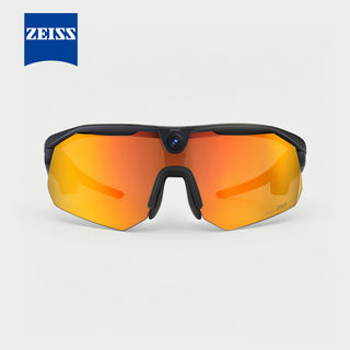 BleeqUp Ranger AI sports camera glasses with ZEISS yellow mirrored lens